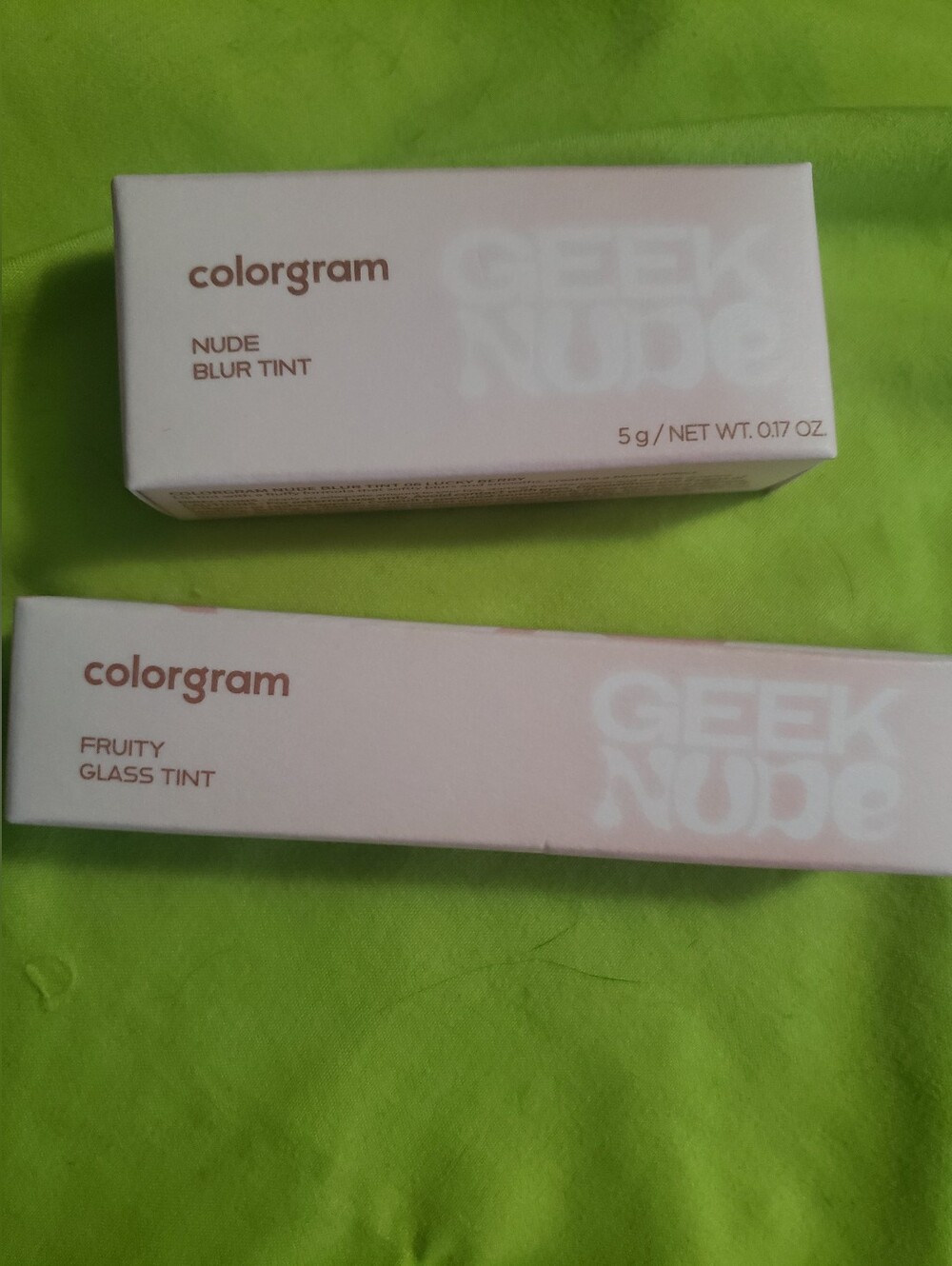 Colorgram Geek Nude Set Of 2 Tints - Nude & Fruity